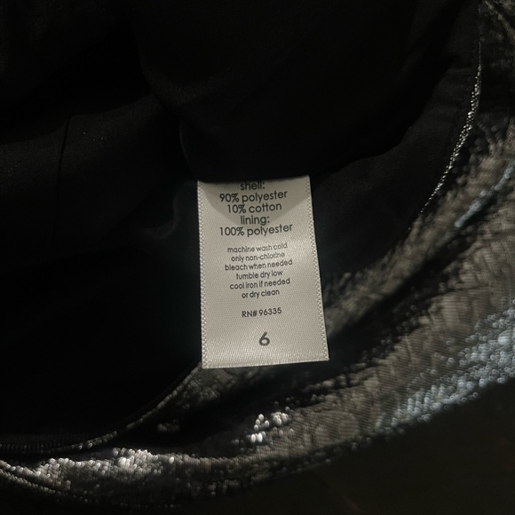 NWT Susan Monaco Silver Chrome Metallic Bodycon Pencil Midi Dress Sz 6 - Picture 14 of 14